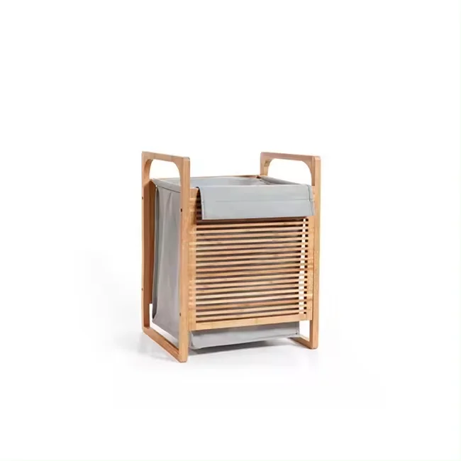 Direct selling handmade woven decorations sustainable laundry hamper bamboo dirty clothes storage organizer box for bathrooms