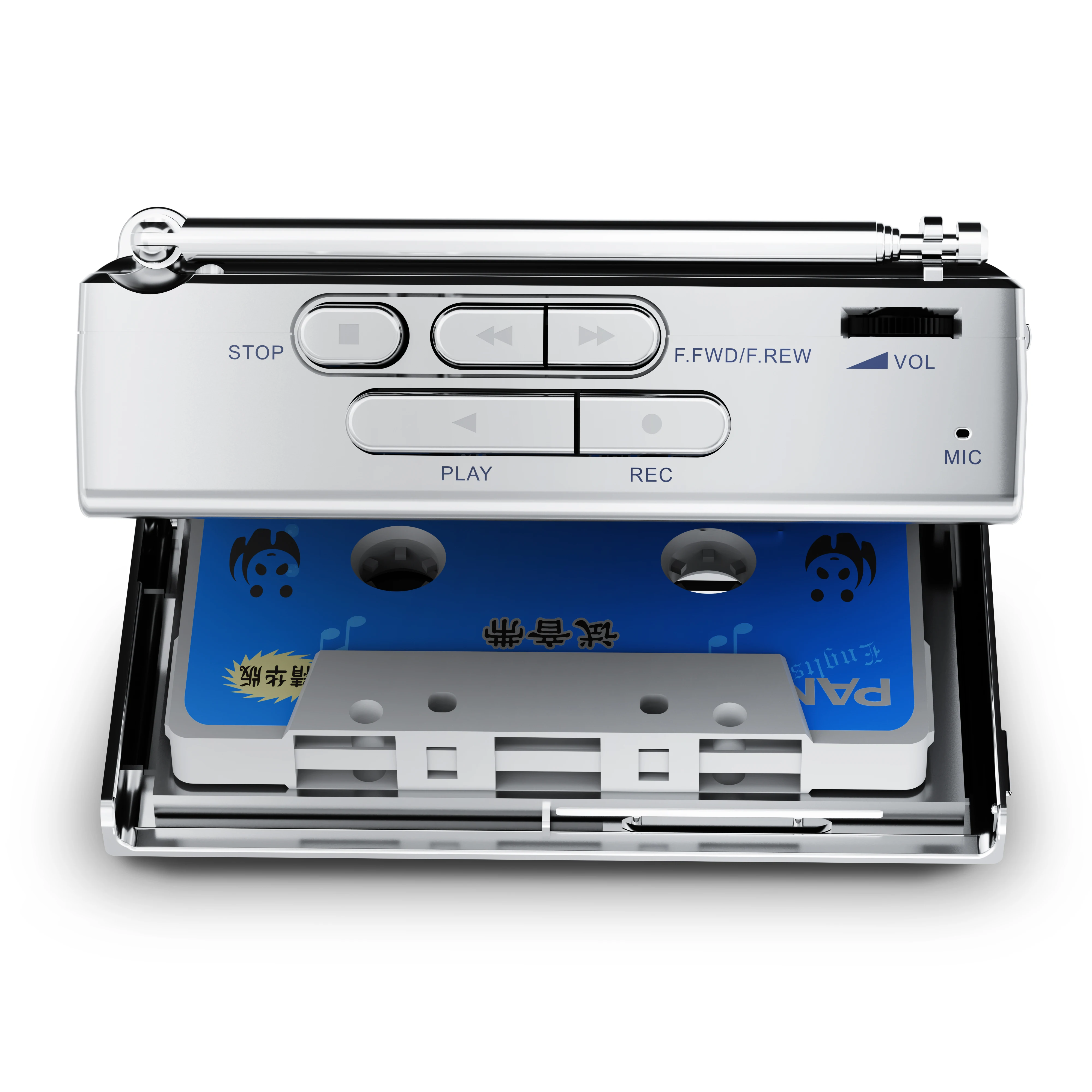 Прямая поставка с завода винтажный портативный музыкальный плеер Walkman MP3-плеер поддержкой Tf-карты Am Fm-радио Кассетный