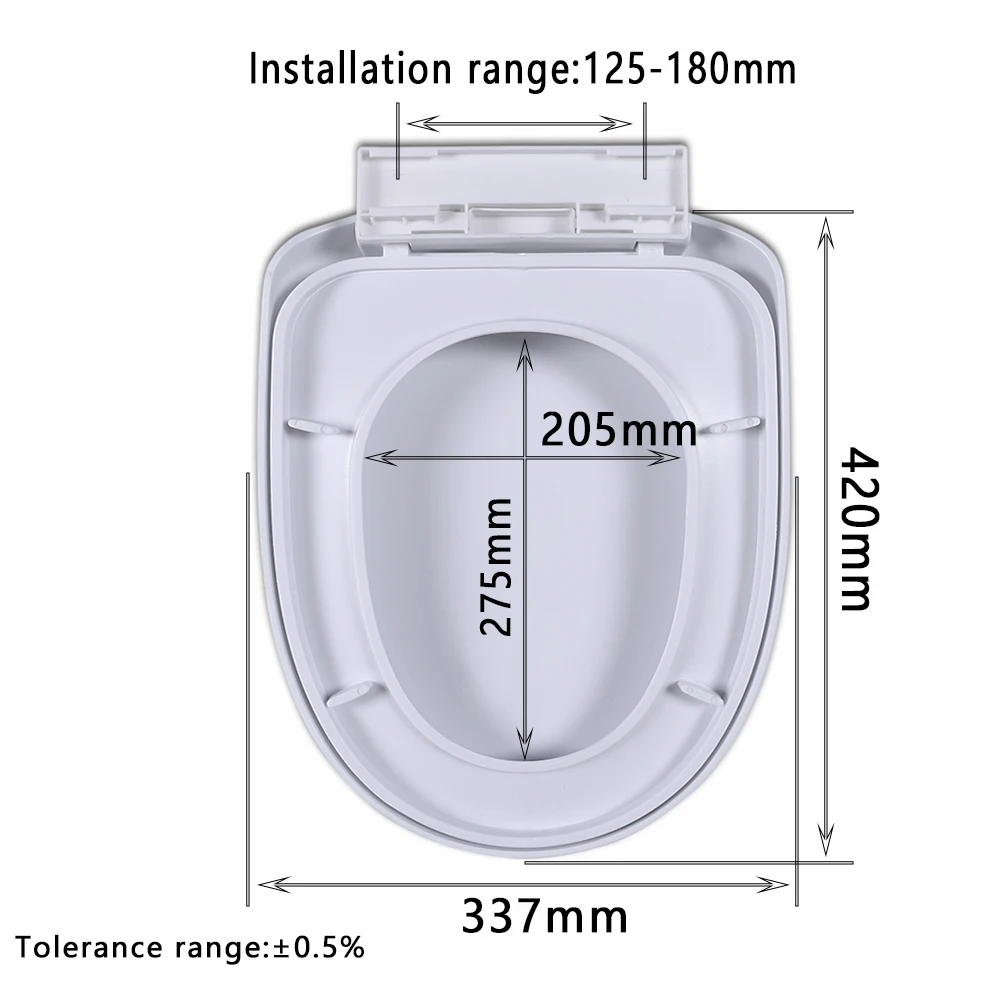 High Quality PP material Toilet Seat For Bathroom Round Oval Soft Close Quick Release Toilet Seat