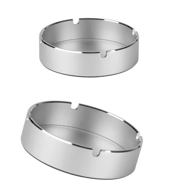 Custom Simple round CNC Machining Aluminum Ashtray Milling Service with Options in Brass Stainless or Copper
