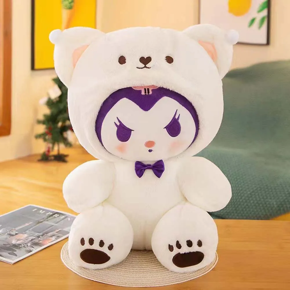 Sanrios Hello KT Cinnamonroll Pochacco Kuromi Plush Doll Cos Bear Cute Toys 8 Inch Plushies Claw Machine Arcade Plush Toys Doll