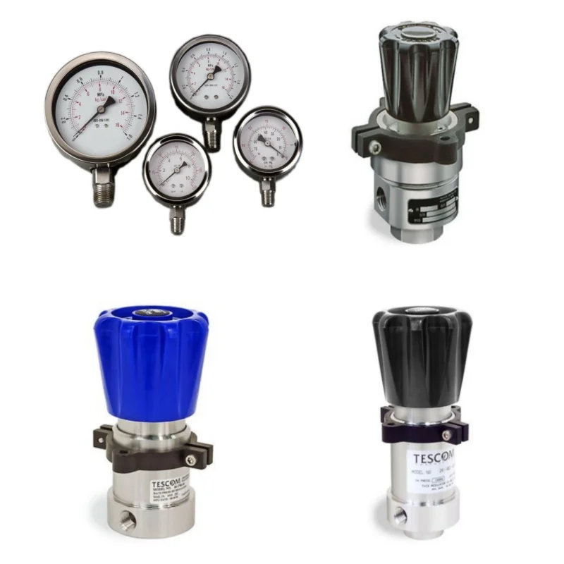 Chinese Pressure Gauges and Emerson TESCOM 26-2500 and 26-2900 Series Back Pressure Control Regulators