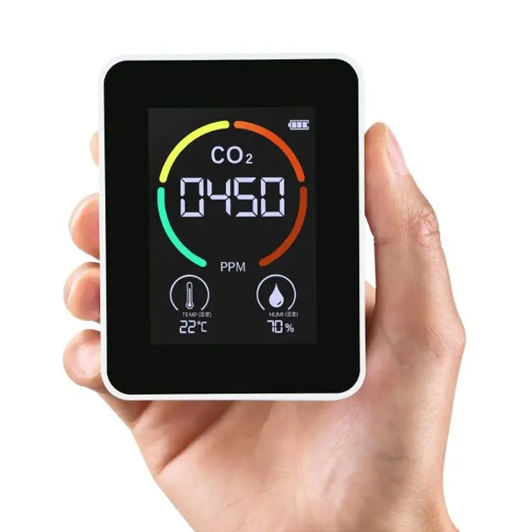 Konheal Indoor CO2 meter, CO2 temperature humidity IAQ Monitor, workshop classroom office air Quality CO2 monitor
