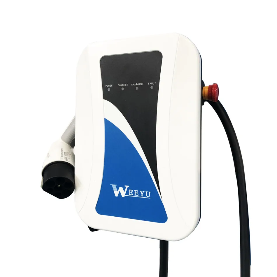 
WEEYU 7kw Electric Vehicle Charging Car Battery EV Charger Station with Type 2 Plug 