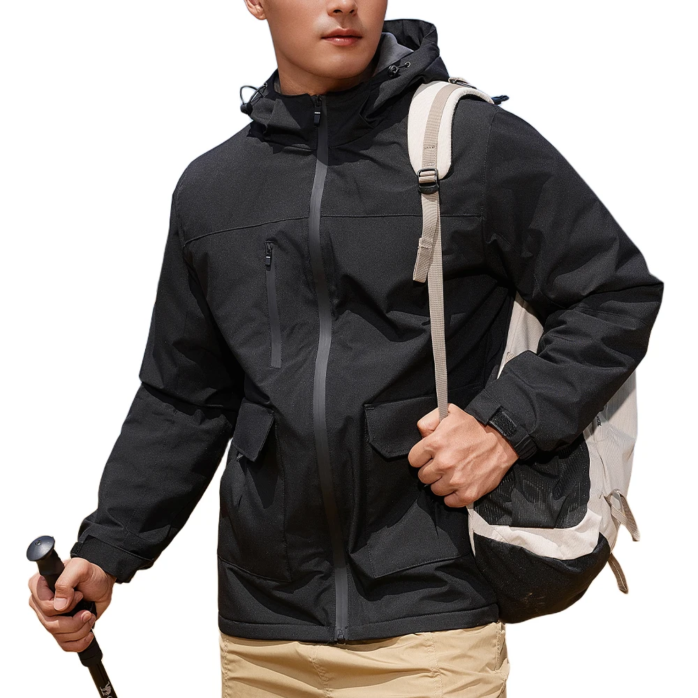 Waterproof Raincoat with Hood Cycling Bike Jacket Windbreaker Rain Jacket Women Man Lightweight