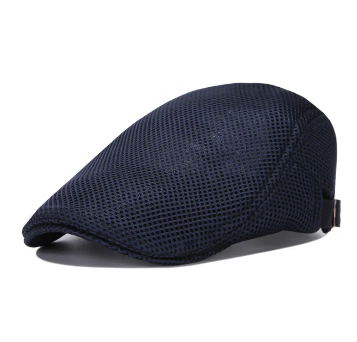 Dad Hats Breathable Straw Yarn Sun Shade Mesh Cap Forward Hat Driver Man Beret Cap