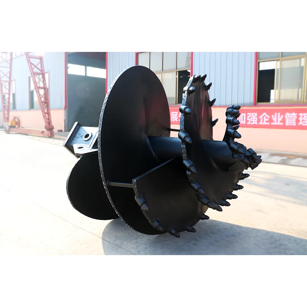 Foundation Drilling Tools Part Conical Spiral Mini Excavator Attachment Conical Auger Soil Auger Drill Bit