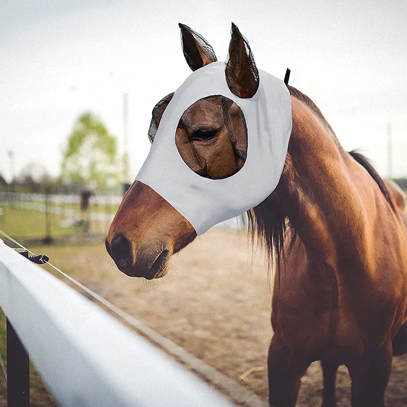 Personalized custom horse products supply Breathable mesh horse fly mask