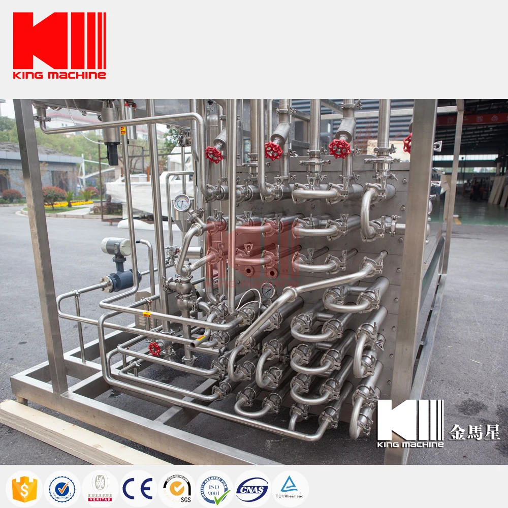 UHT-Plate Type Sterilizer System for Juice and carbonated beverage Filling Production Line