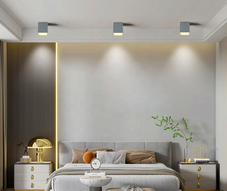 New LED ceiling suspended down light square surface mounted SMD 5W 9W 12W downlight IP GX 60 degrees