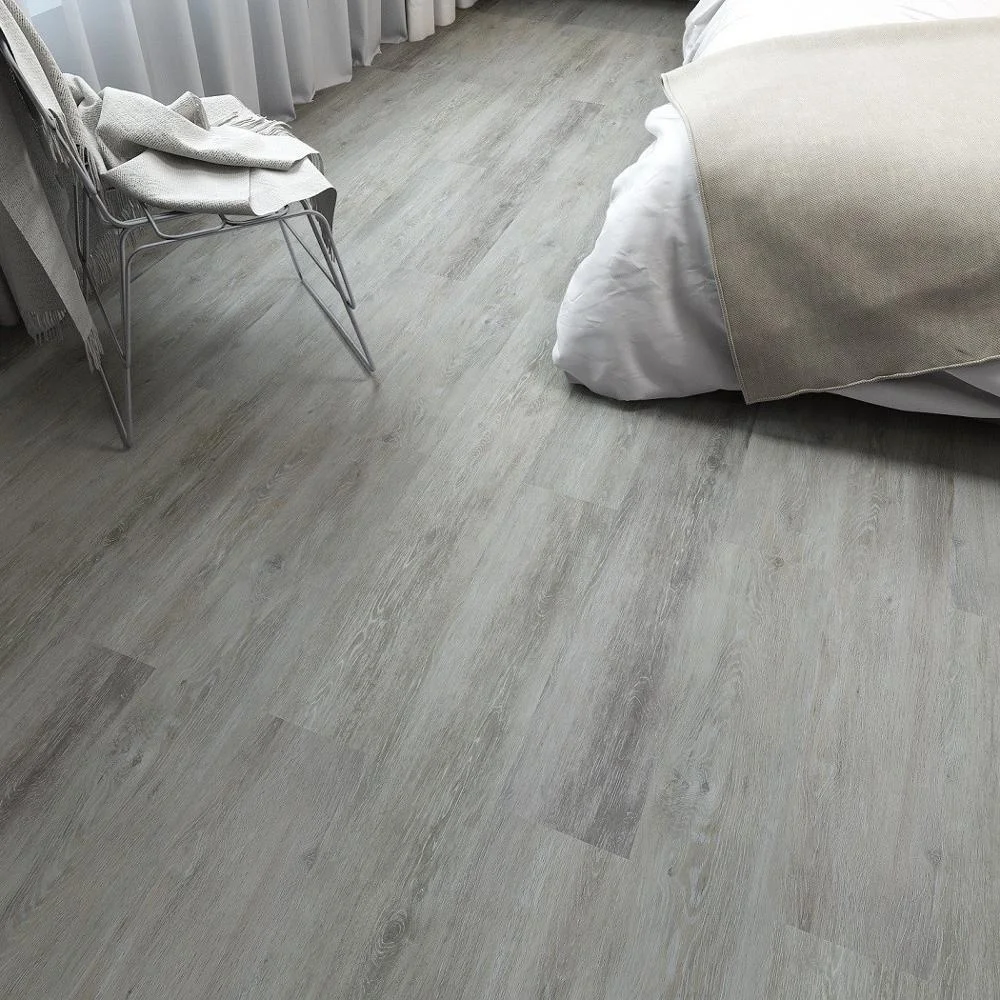 Grey Series Effect Wood Look Color Films Durable Click Rigid Vinyl SPC Flooring Tiles