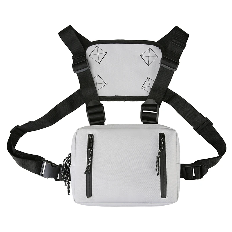 2020 Custom Nylon Chest Bags Front Pocket Fashion Unisex Chest Rig Bag