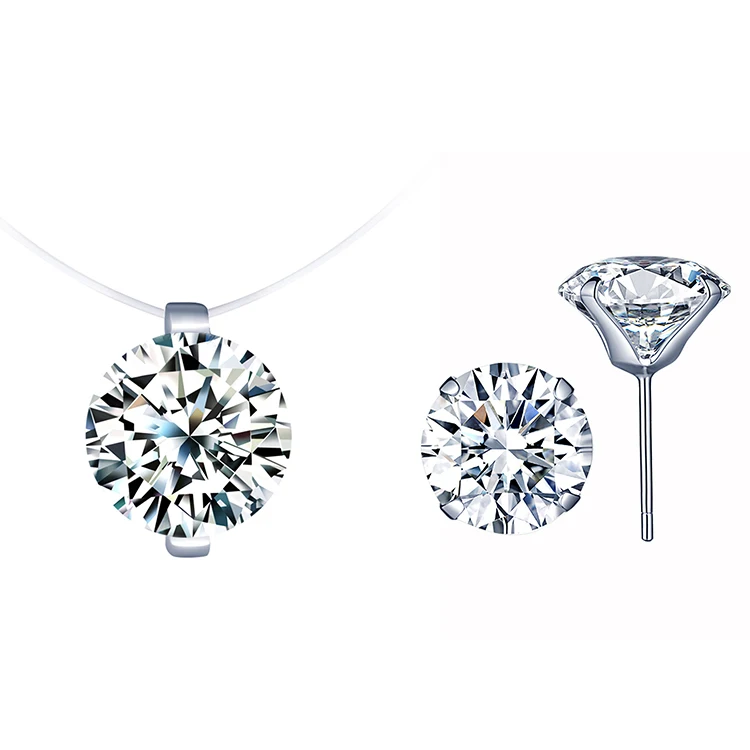 Simple gift wholesale zircon 925 silver fashion jewelry jewelry sets