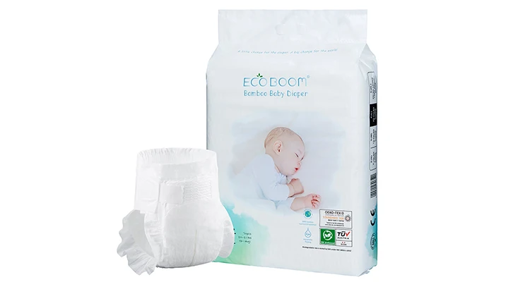 ECO BOOM bamboo newborn organic a grade baby diapers biodegradable nappies