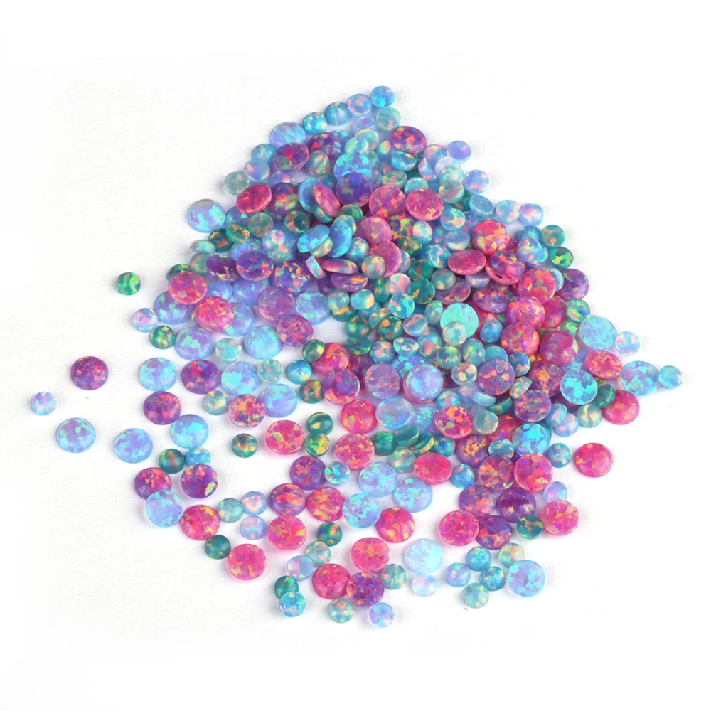 Wholesale Shinning Flat Tooth Gem Diamond 2x4mm DIY Trendy Butterfly Opal Tooth Gems