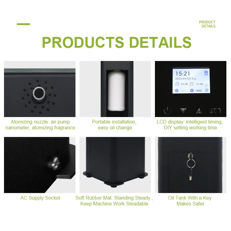 Bluetooth WIFI App Control Stand Alone Aroma Diffuser Fragrance Commercial Electric Scent Machine Diffuser for Large Area