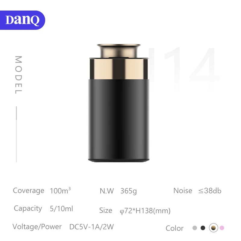 DANQ New Product Smart Car Air Diffuser Automatic Control Aroma Diffuser Wholesale Car Diffuser