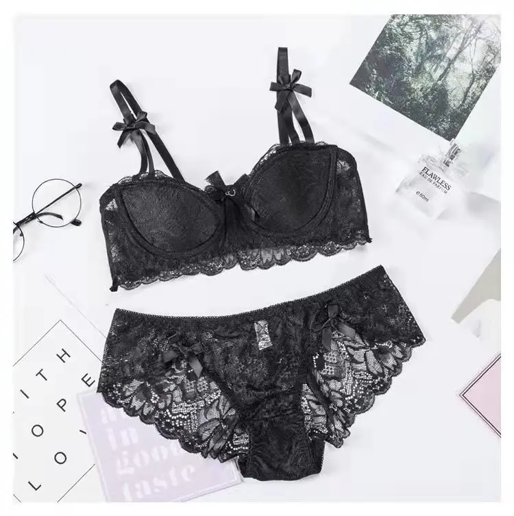 Sexy lace bra panty set Plus size sexy lingerie ladies  panties sex underwear accessories girls women sexy plus size underwear