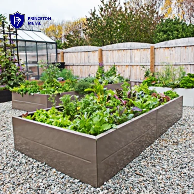 outdoor aluminum raised garden bed Customized commercial Aluminum planter box for distributor reseller