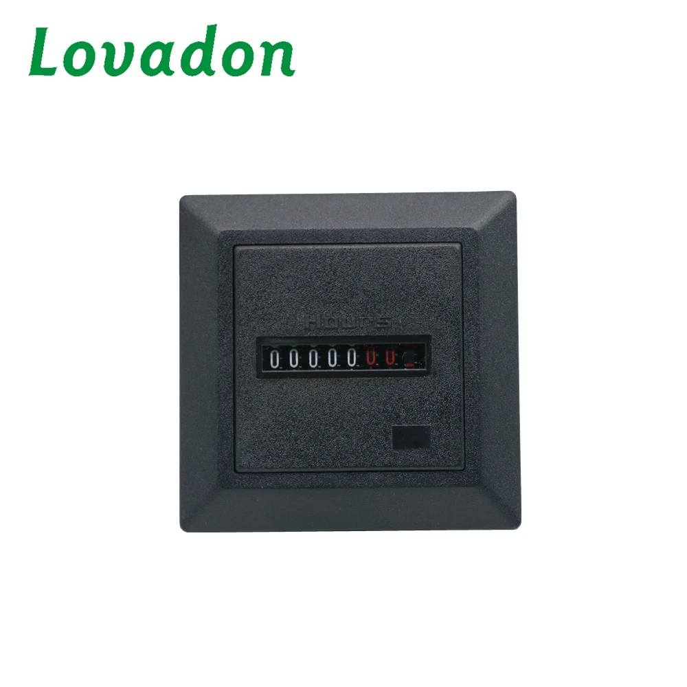 AC220-240V HM-1 Черный Non-Resettable квадратный герметичный часы таймер метр Калибр счетчик час метр