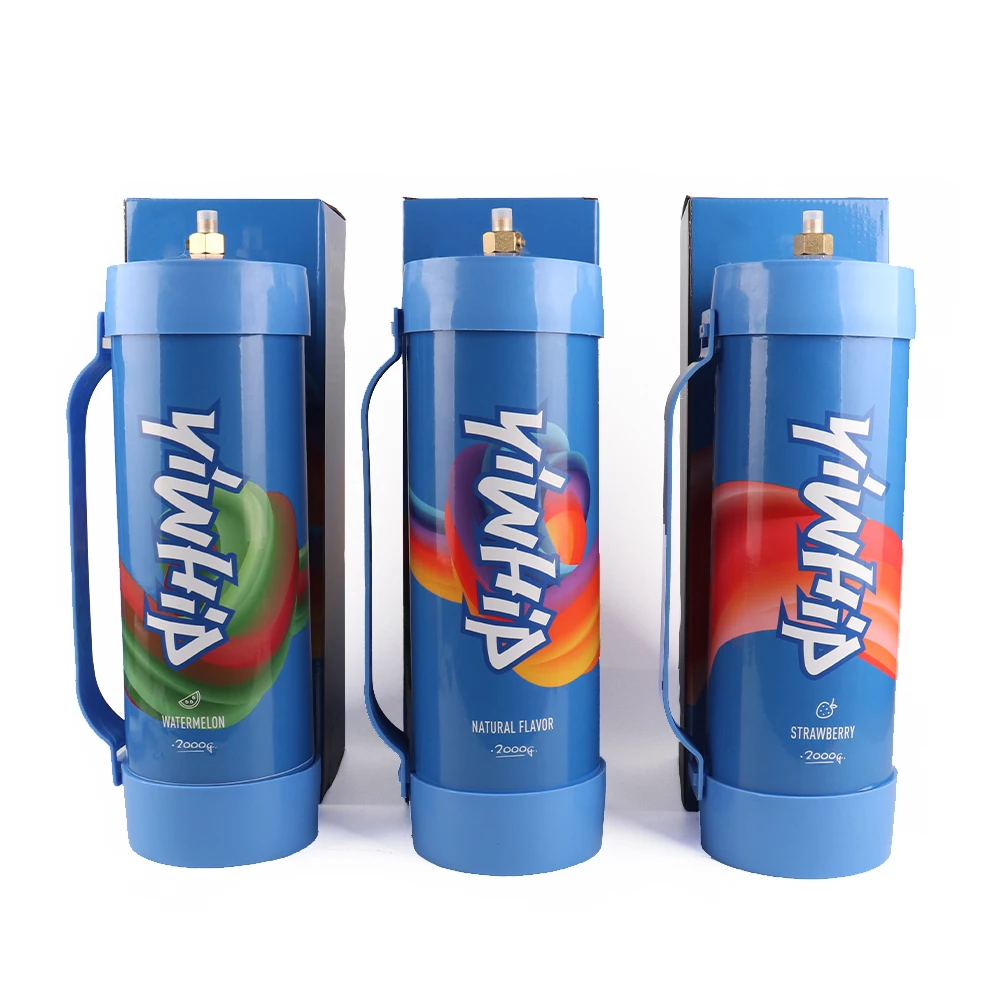 2024 New 3.3L 2000g Carbon Steel Cylinder Whipping Gas Canister Cream Charger Fast Gas Tank Whipped Cream Chargers Whipping