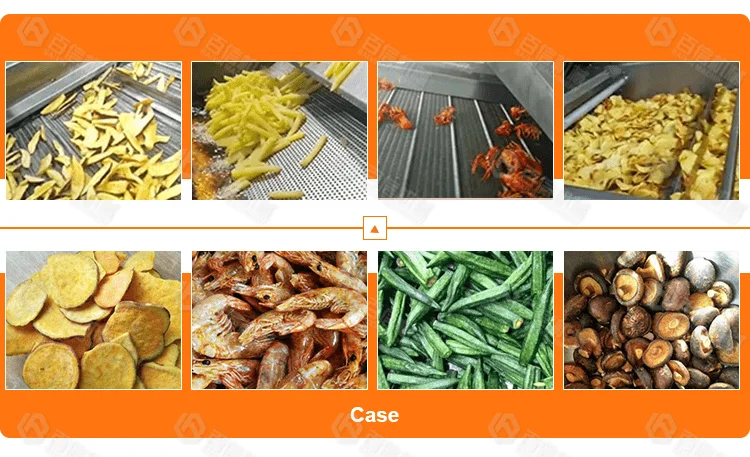 Commercial Auto Cassava Potato French Fries Onion Plantain Banana Chips Frying Machine Industrial Continuous Deep Fryer Machine