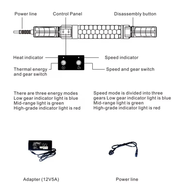 Auro Inner Ball Roller Massage Stick Physiotherapy Massager Machine