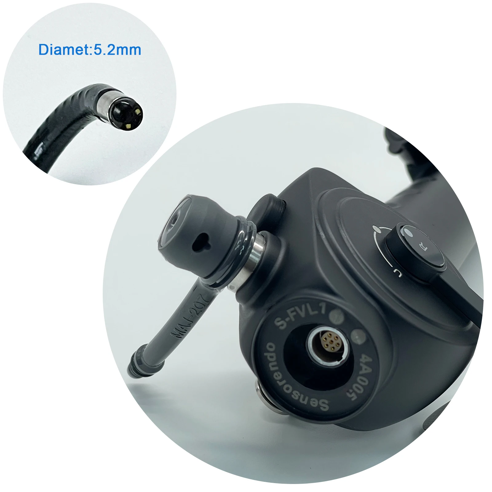 Sensorendo 5.2/2.0mm Touchscreen for Difficult Intubation Flexible Video Laryngoscope rhinolaryngoscope