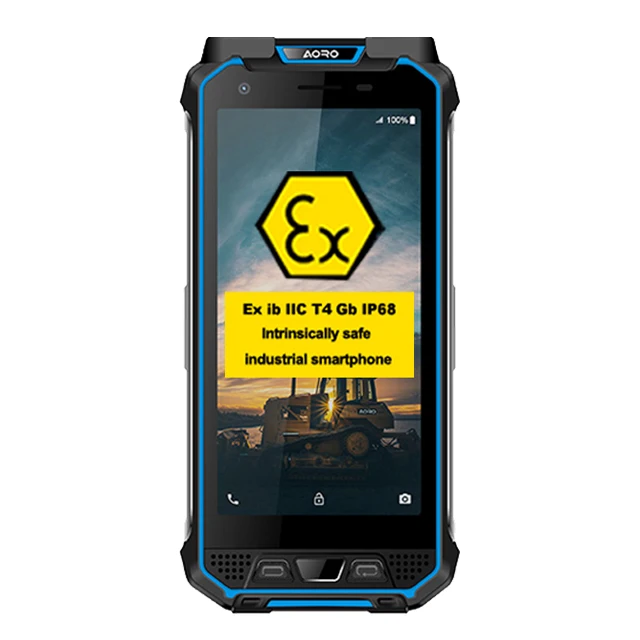 Explosion-proof mobile phone ip68 rugged intrinsically safe phone 8MP+21MP camera atex zone 2 mobile phone