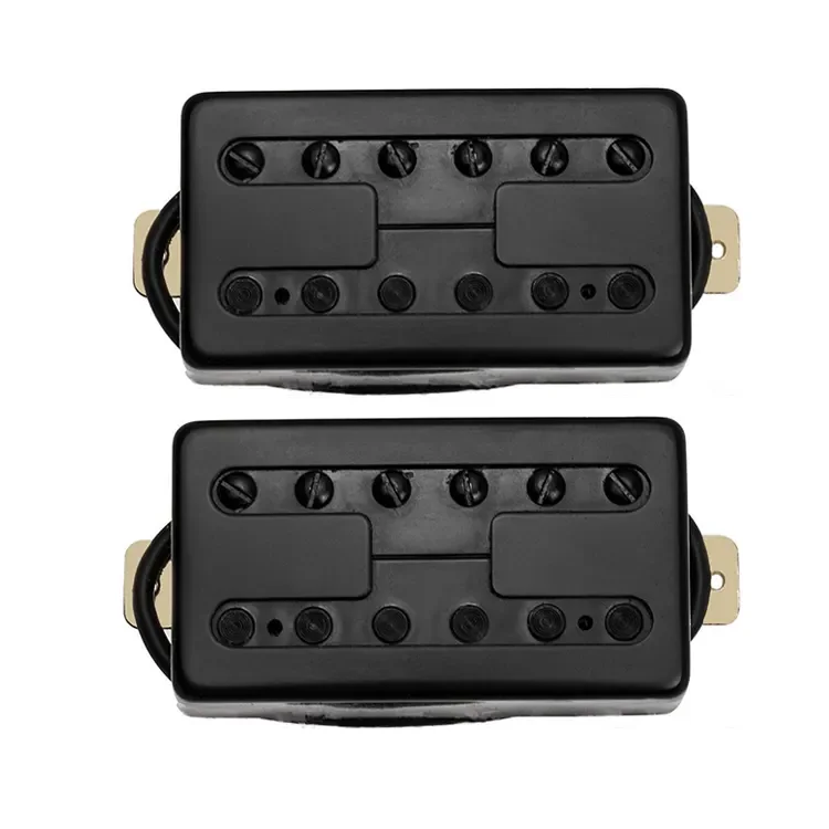Alnico 5 Magnet H style Wax-potted LP humbucker electric guitar pickups with black bobbin