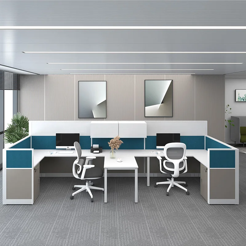 One Stop Modern coworking spaces Soundproof modular office cubicle workstation desk office furniture table office workstations