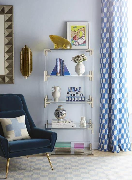 Home Furniture Multifunctional Living Room metal bookshelf with glass top