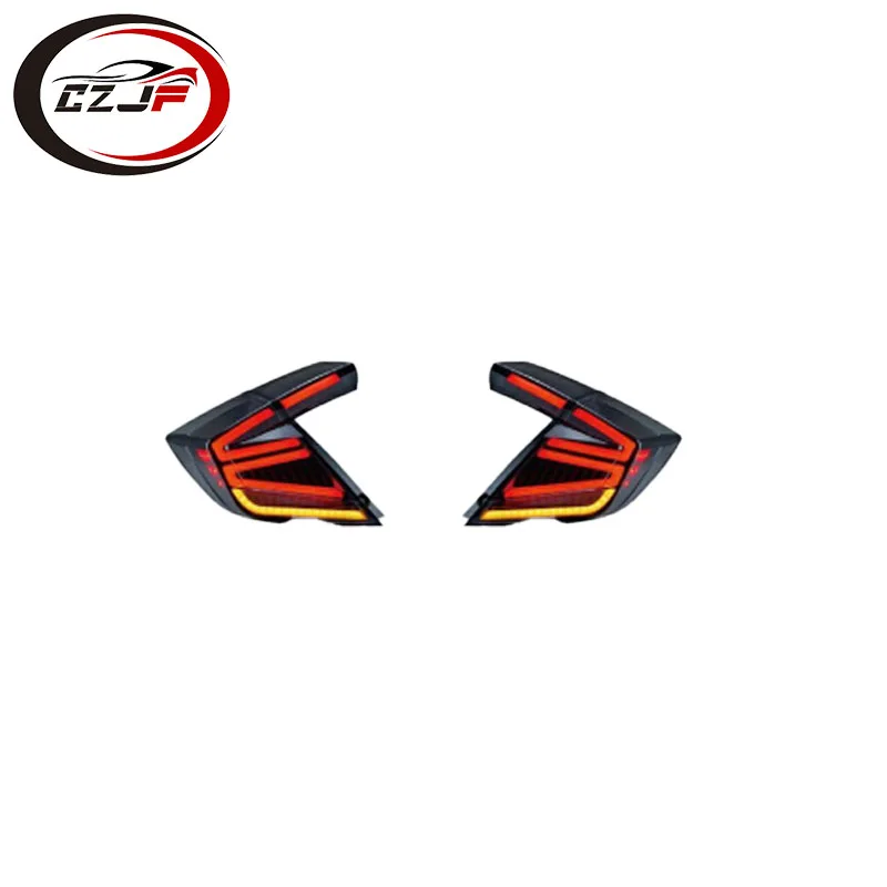 CZJF rear lamp scanning for civic Type Hatchback tail lights for 2016 2017 2018 2019 2020 2021 Fk7 Fk8 Fk4 honda civic taillight