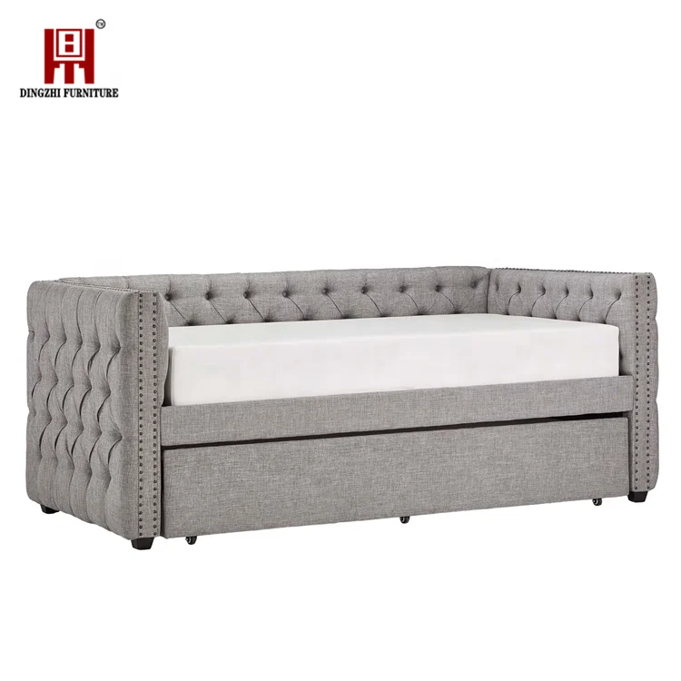 
Dingzhi 2019 современная деревянная кожаная гостиная дневная кровать 
