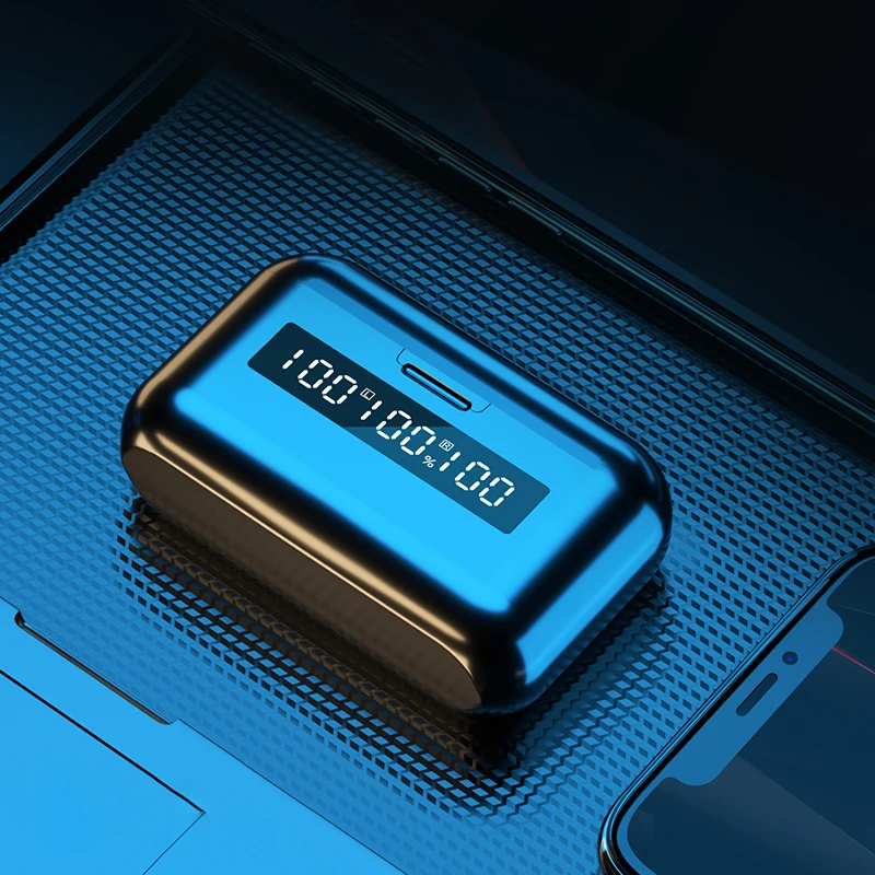 Audifonos Y Cargadores F9 Earphone Tws True Stereo 9d HI-FI Sound Headset Earpods Auricular Sport Headphone In Ear Buds For Sony