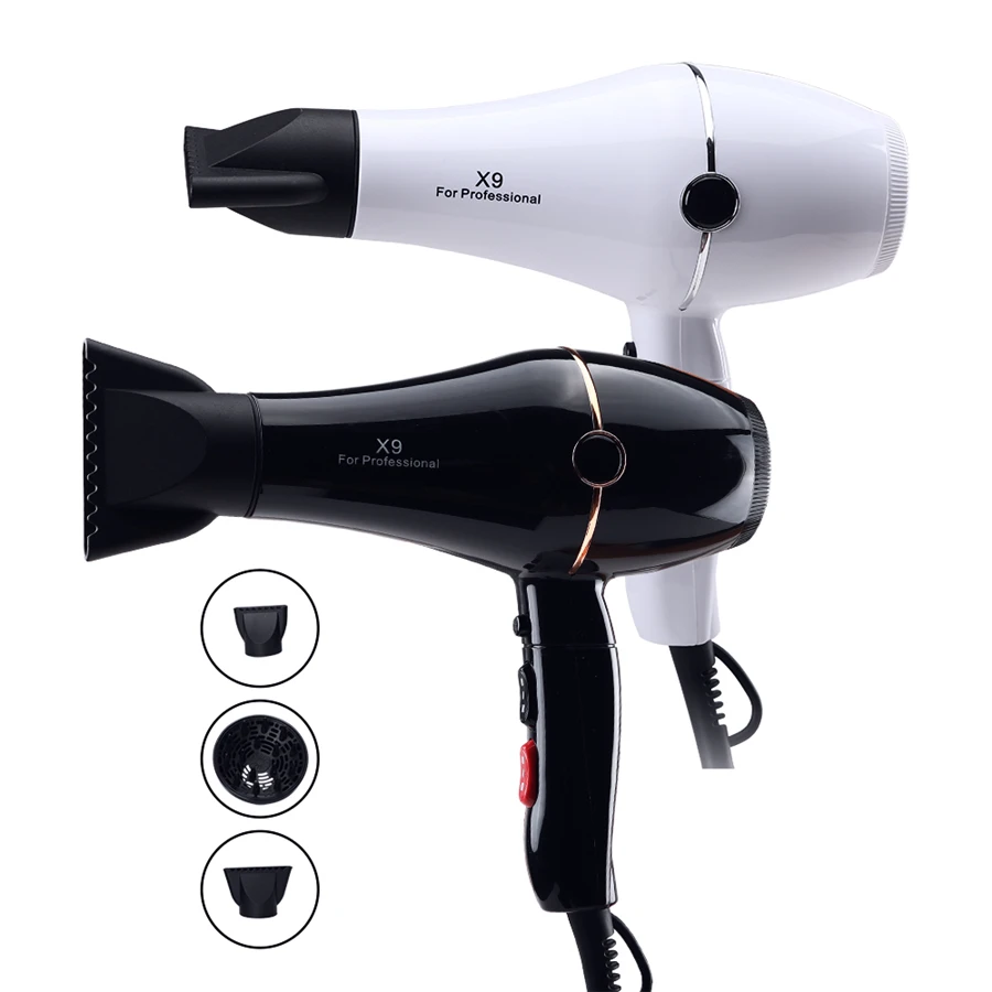 X9 Wall Mounted Professional Hotel Professional Blower Cold Hot Air Electric Hair Dryer Plastic Ionic Salon 3 2 1 1 Concentrator