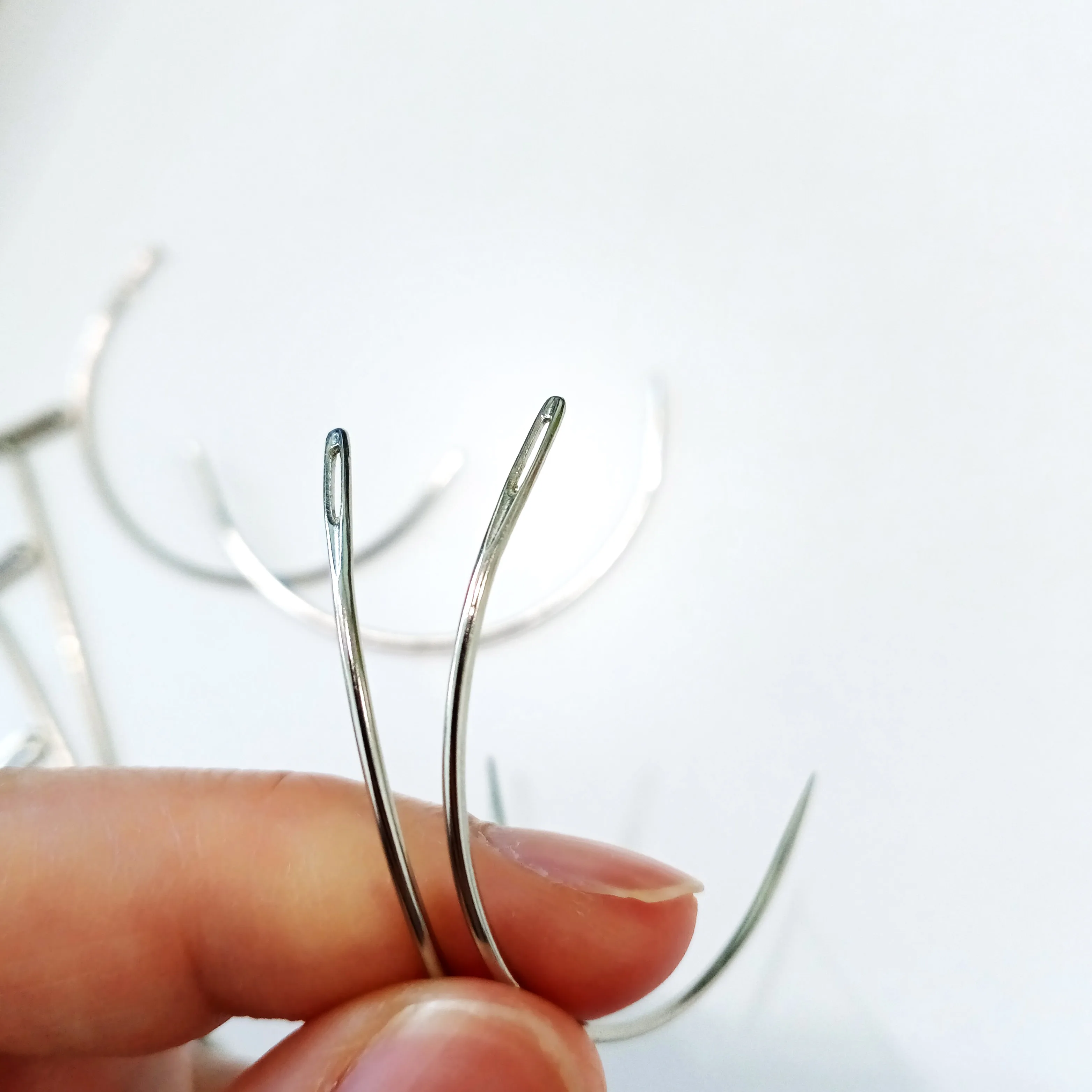 50 PCS/Lot Large  C/T Shape Curved Needles Wig Making Crochet Braids Hair Sewing Needles Handmade Wig Hair Extension Special-sha