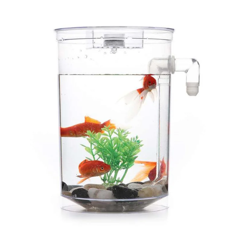 Small table fish tank creative ecological tank LED aquarium fish tank