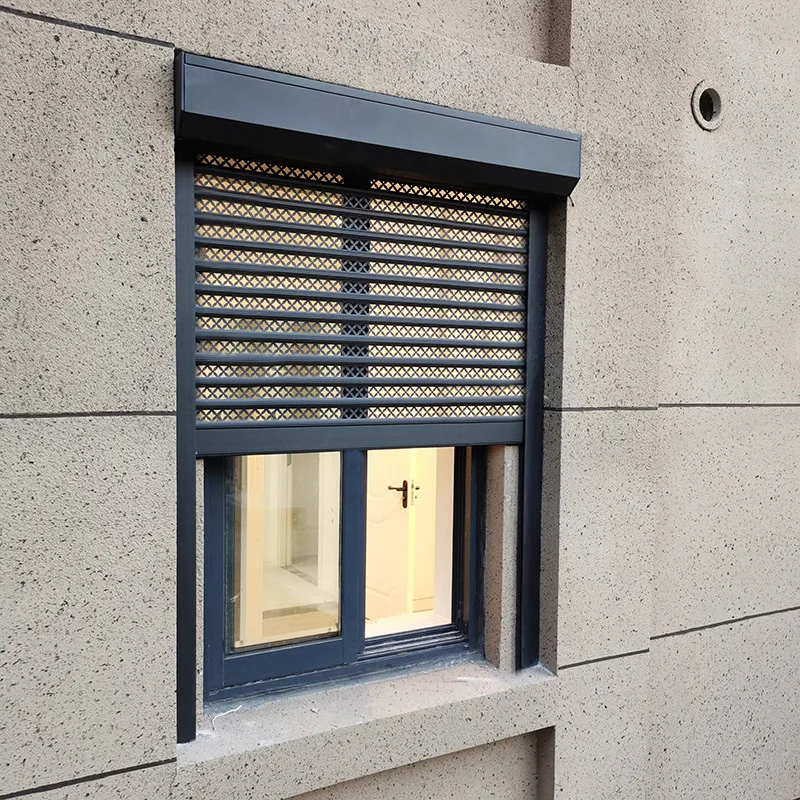 Manufacturer Direct Sales Aluminum Vertical Rolling Shutter Window Suitable for Villas