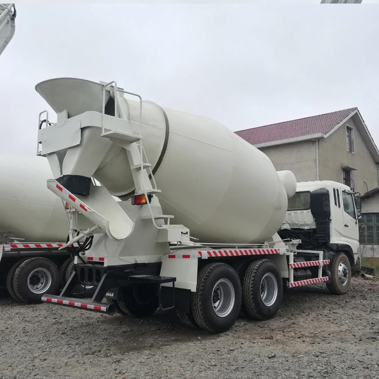 Renew and used second hand small cbm self-loading concrete mixer Fuso  truck 10m3  Huajian brand