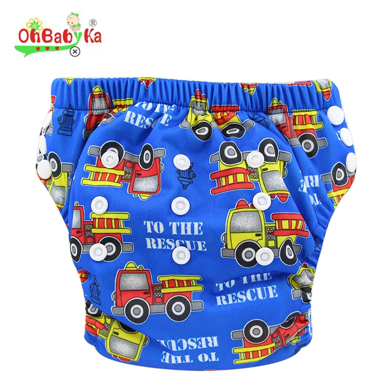Ohbabyka Washable Diaper Baby Cloth Diapers Baby Training Pants Potty Training Underwear