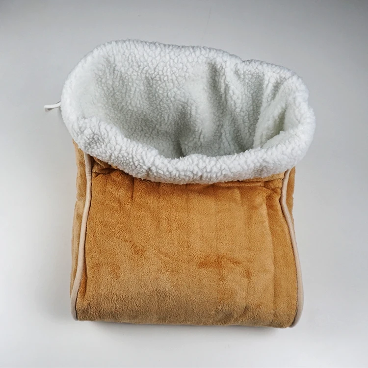 220V Washable Fleece Cover Electric Foot Heating Slippers Heated Booties Foot Warmer