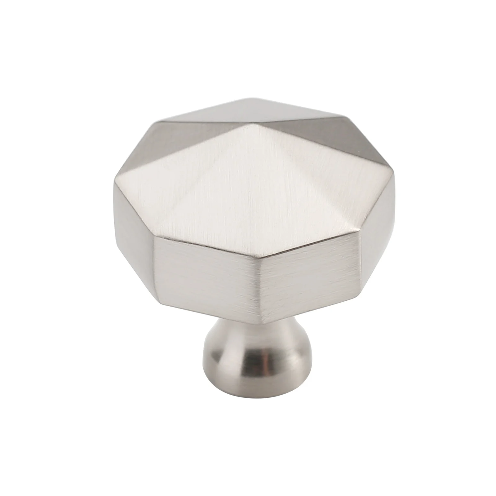 American Style Single Hole Hexagon Simple Cabinet Drawer Nordic Gold Zinc Alloy Wardrobe Door Knob 1478