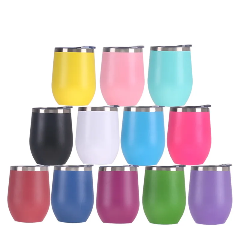  Beauchy Новинка Amazon Лидер продаж 8oz 12oz яйцо вино твердые чашки Swig Tumbler кружка из нержавеющей