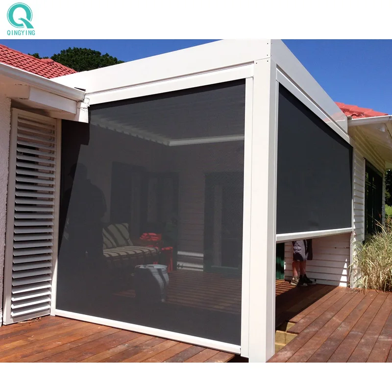 QINGYING retractable privacy outdoor roller shade for patio