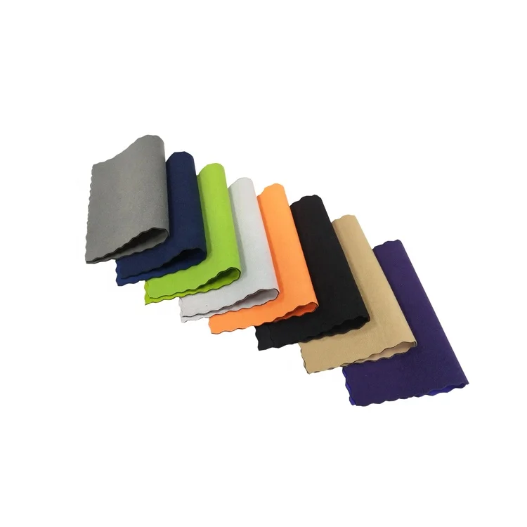 Wholesale High Performance Premium Thick Green Orange White Neoprene Velvet Fabric Rubber Sheet