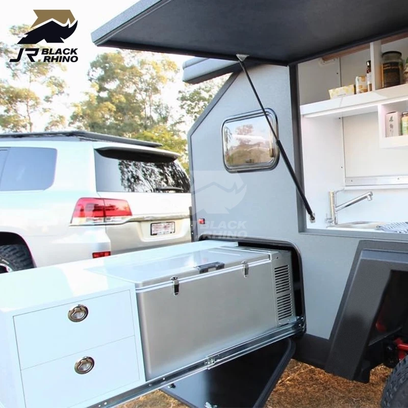 New design australian standard off road rv caravan van rvs campers travel trailer offroad camper with air conditioner