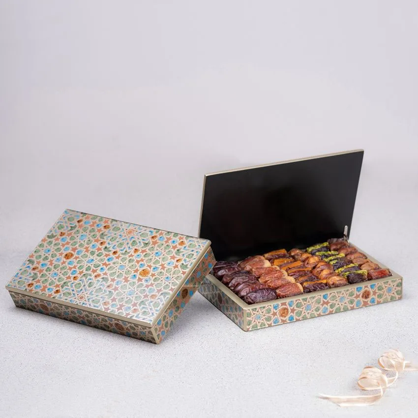 
Fancy Paint Nuts Wood Packing Luxury Middle East Chocolate Gift Box Piano Lacquer Dates Ramadan cake wooden storage box 