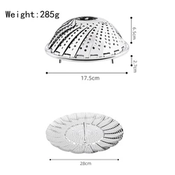 Steamer Basket Hot Sale Kitchen Accessories Collapsible Vegetable Steamer Basket Steel Steamer Basket