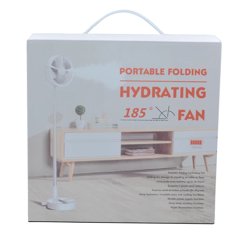 Factory Direct rechargeable table fan Portable USB Handheld folding fan Foldable Standing cooling Fan